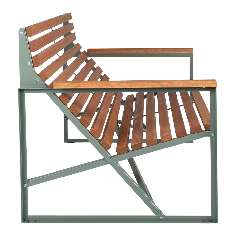 Patiobench Low tuinbank cement grey