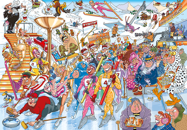 Wasgij Mystery 22 Wasgij Winter Games! Puslespill 1000 brikker, Jumbo