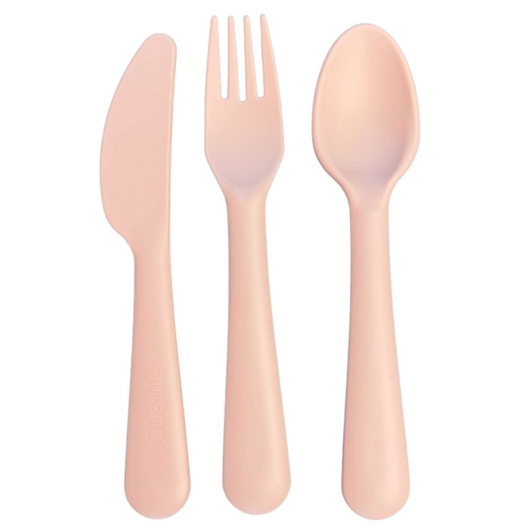 Mushie kinderbestek blush - 3st
