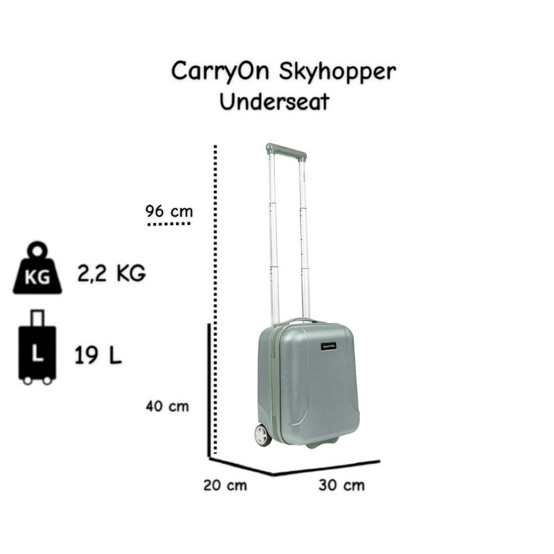 CarryOn Skyhopper Underseat 40 cm reiskoffer - Green