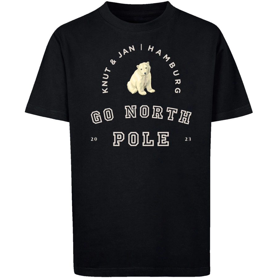 F4NT4STIC T-Shirt Eisbär Knut & Jan Hamburg schwarz
