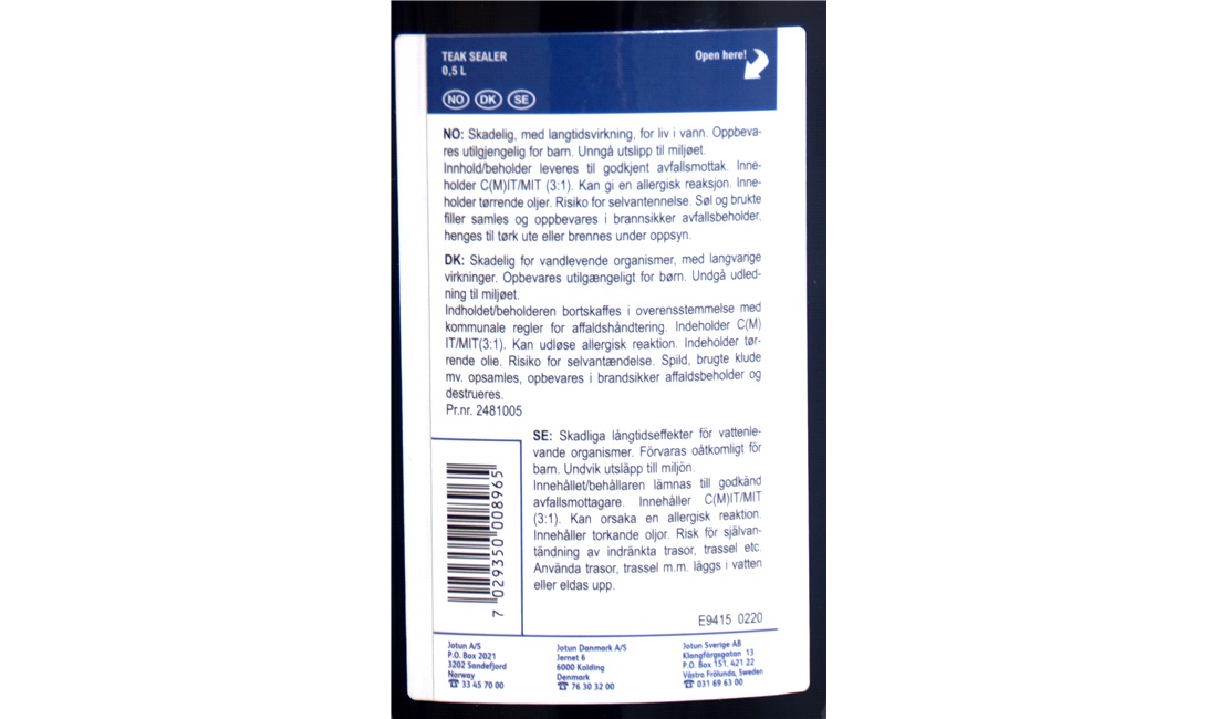 Teak Sealer, 0,5L