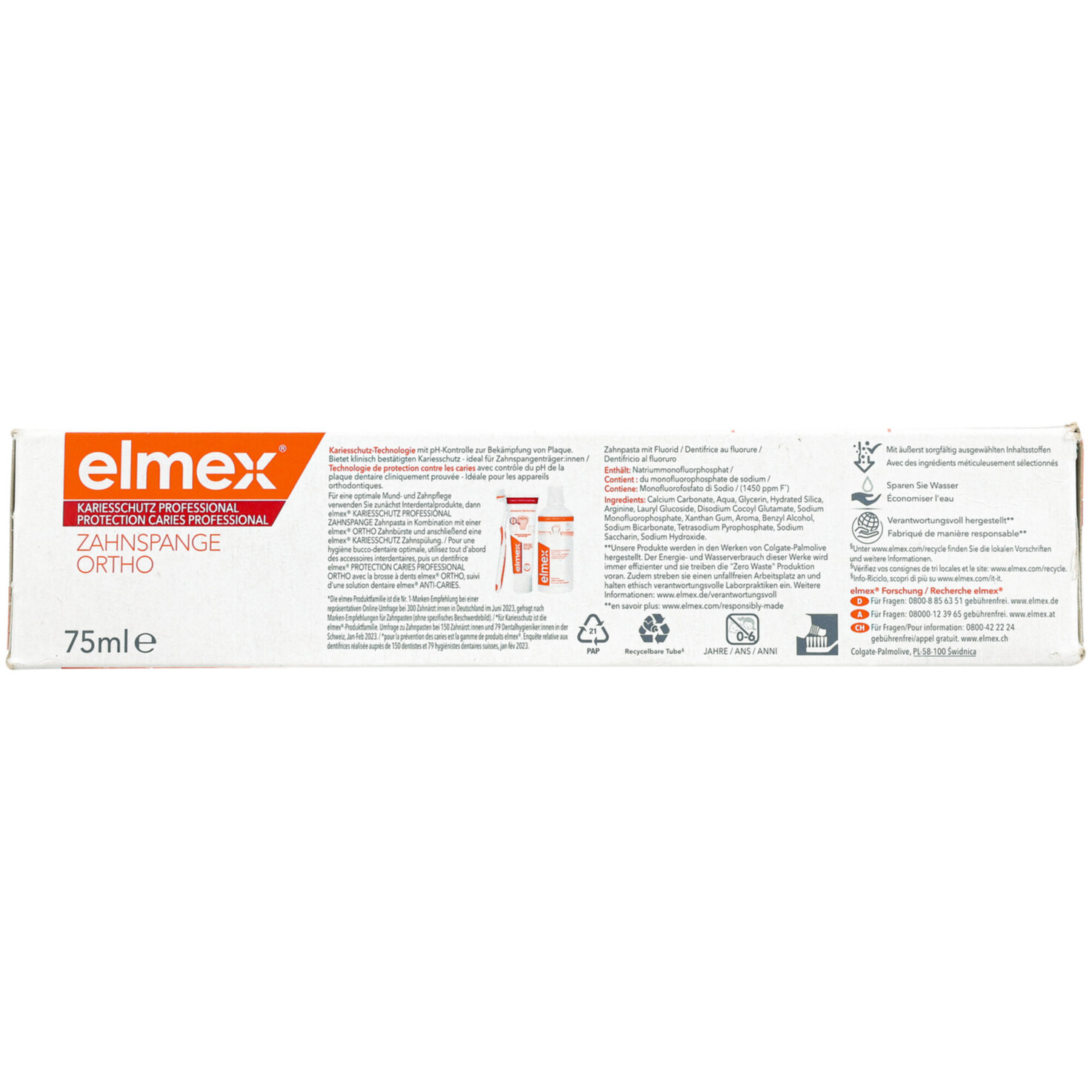Elmex Kariesschutz Professional +Zahnspange Expert 8-18 Jahre Zahnpasta 75ml