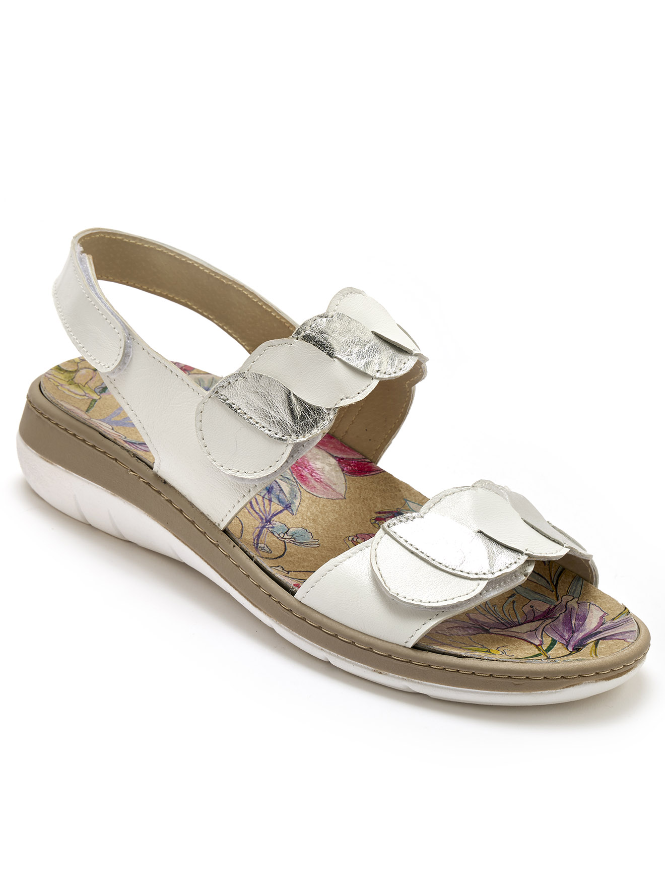 Sandales ouverture totale par scratchs