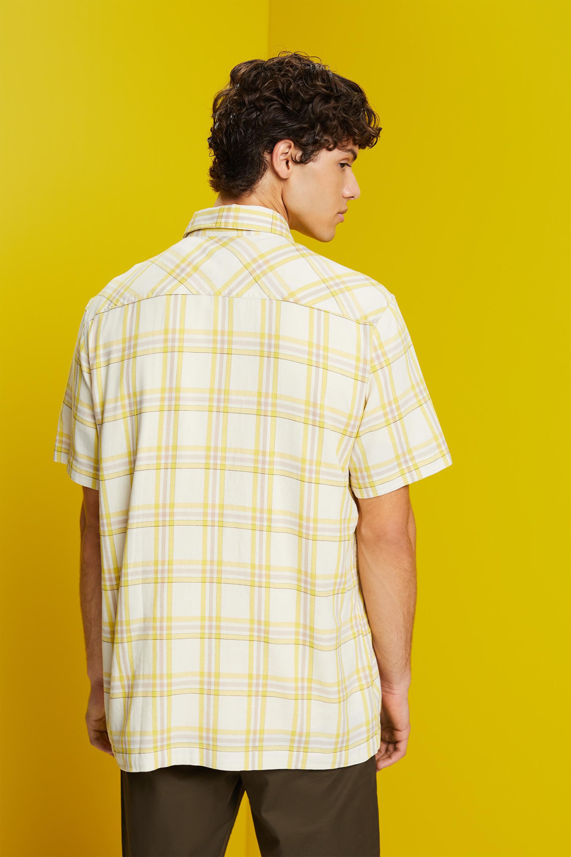 Chemise à manches courtes à carreaux