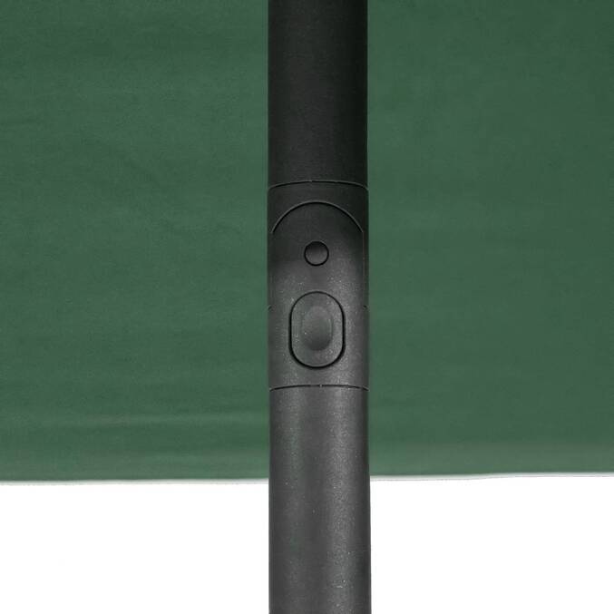 Parasol droit carré inclinable SOYA Vert olive