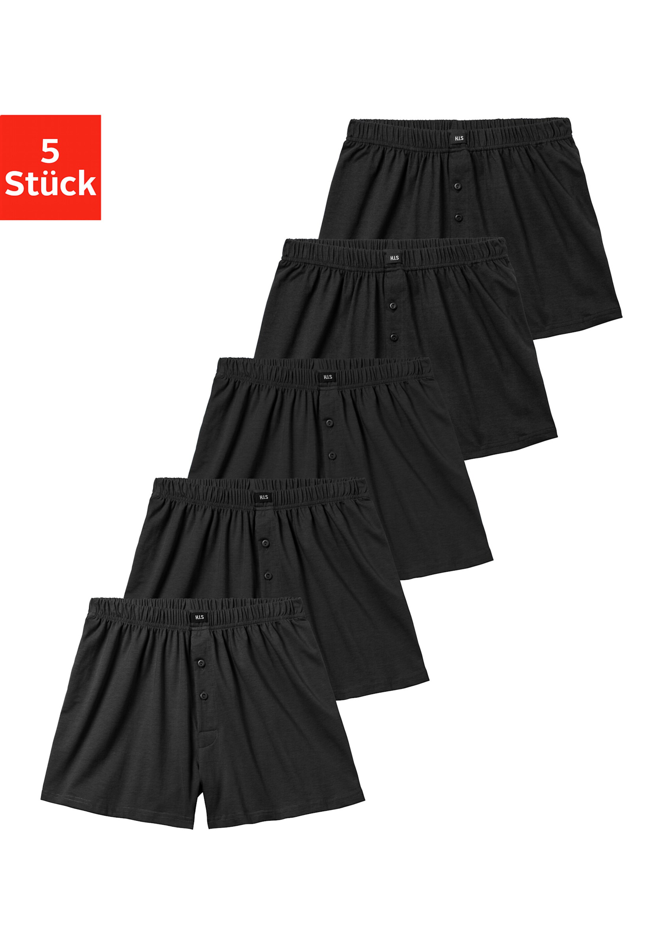 H.I.S Weiter Boxer in schwarz
