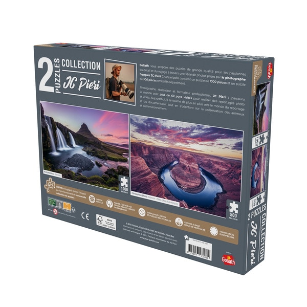 2 Puzzles 1000 et 500 pièces - Islande et Etats-Unis