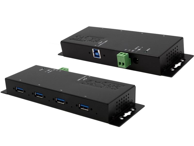 Exsys USB-Hub EX-1184HMVS-2 Porterweiterung mit 4 USB 3.0 Anschlüssen