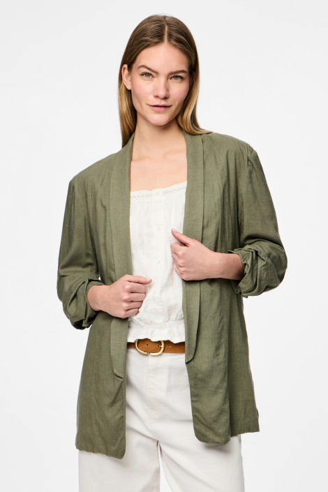 Pieces groene dames blazer