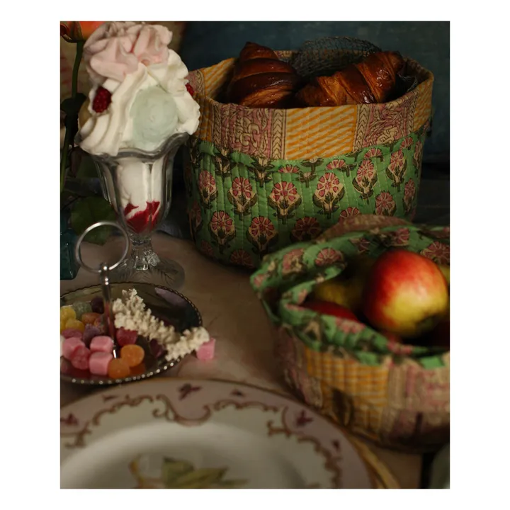 Doing Goods Paniers de rangement Emma - Set de 2 | Vert