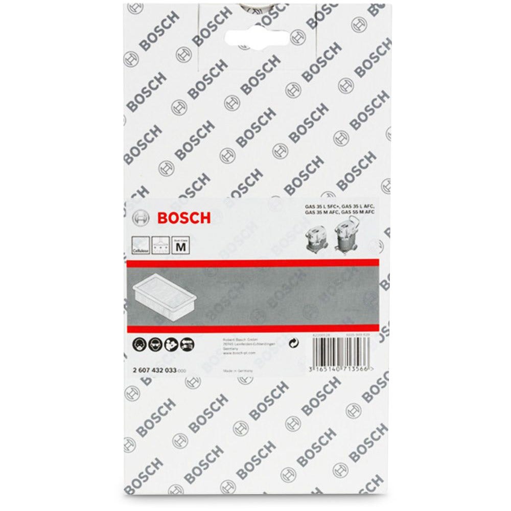 Filtro de celulose para aspirador de pó BOSCH 2607432033