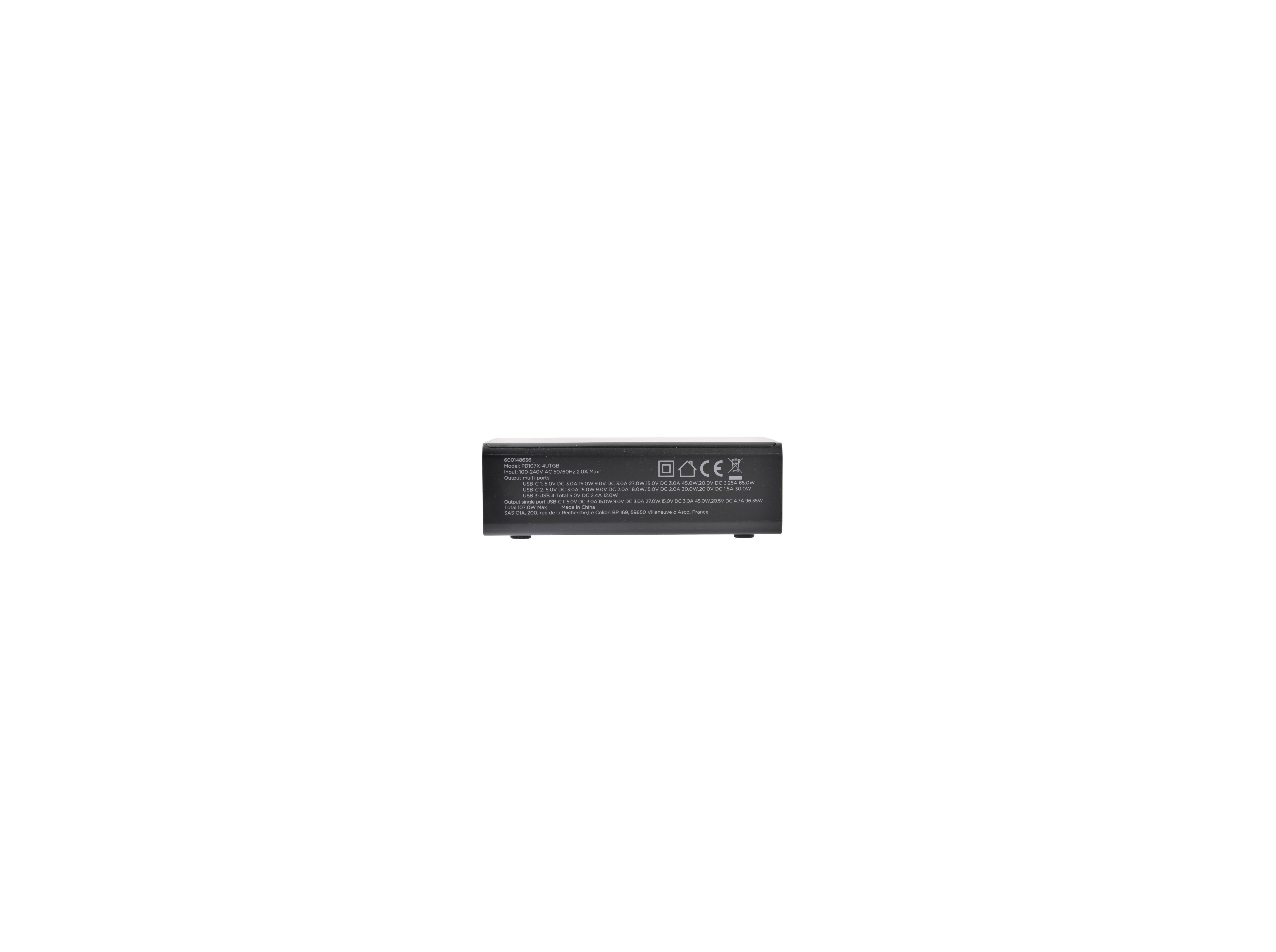 CARREGADOR ULTRARÁPIDO QILIVE 600148636 107W 2 USBC 2 USBA