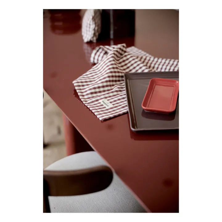 Gabrielle Paris Sets de table vichy - Set de 4 | Bordeaux