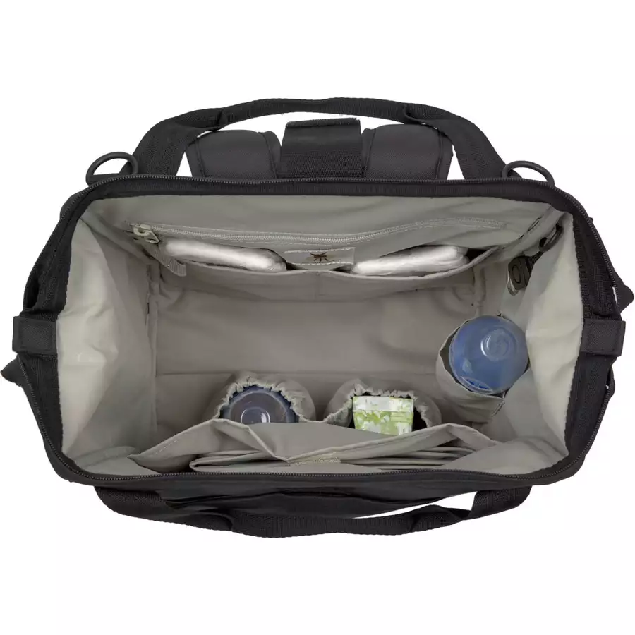 LÄSSIG Wickelrucksack Green Label Goldie Up Backpack black