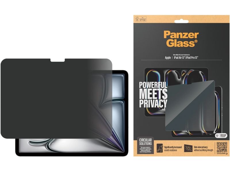 Panzerglass Tablet-Schutzfolie UWF 60% Recycled Privacy 13 Privacy Filter für Apple iPad Air & iPad Pro 13
