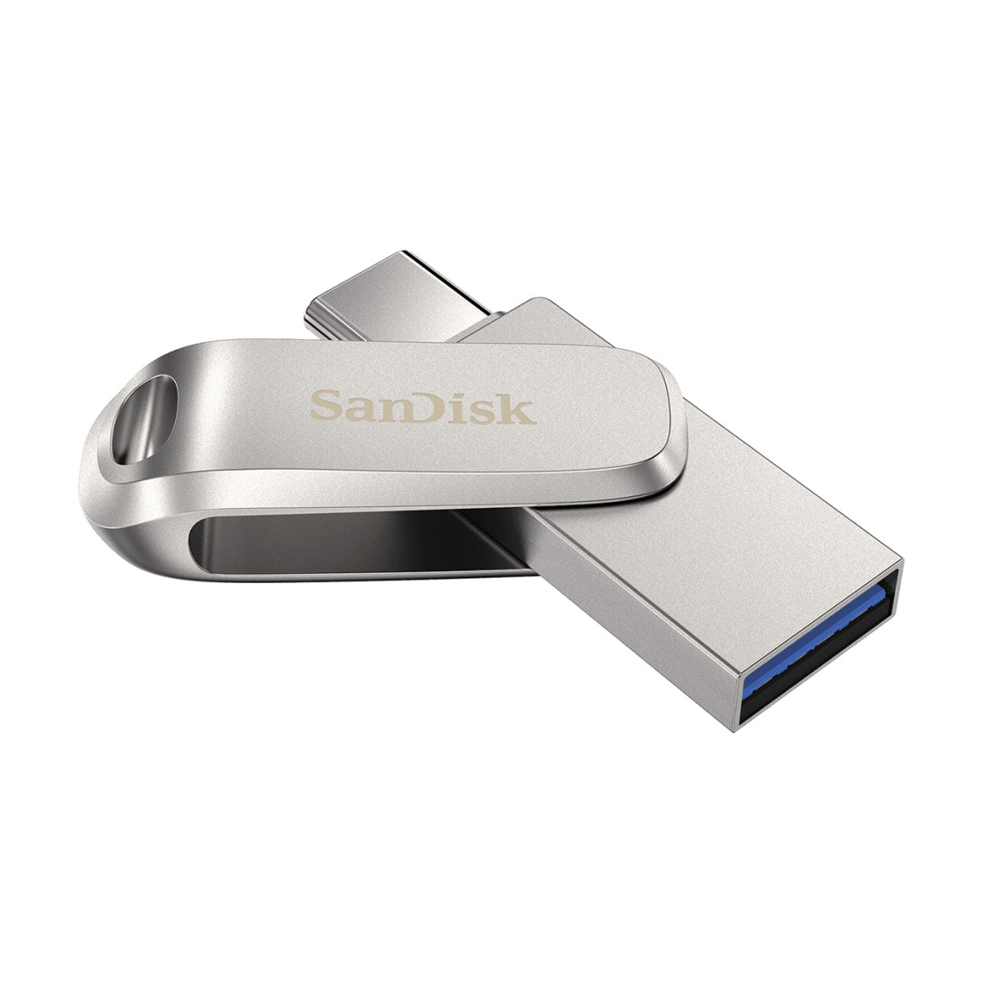 (256GB) Ultra Dual Drive Luxe USB C / USB 3.1 Speicher Stick Flash Drive 150Mbps (SDDDC4-256G-G46) - Silber