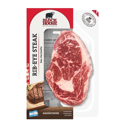 Block House Rinder Ribeye Steak Argentinien