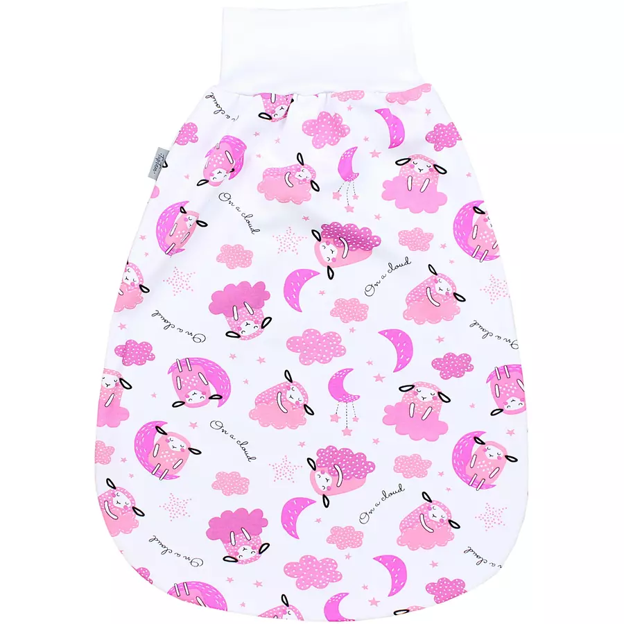 TupTam Baby Strampelsack mit breitem Bund Unwattiert weiß Modell 2