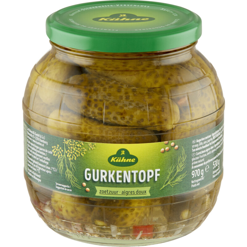 Kühne Gurkentopf zoetzuur