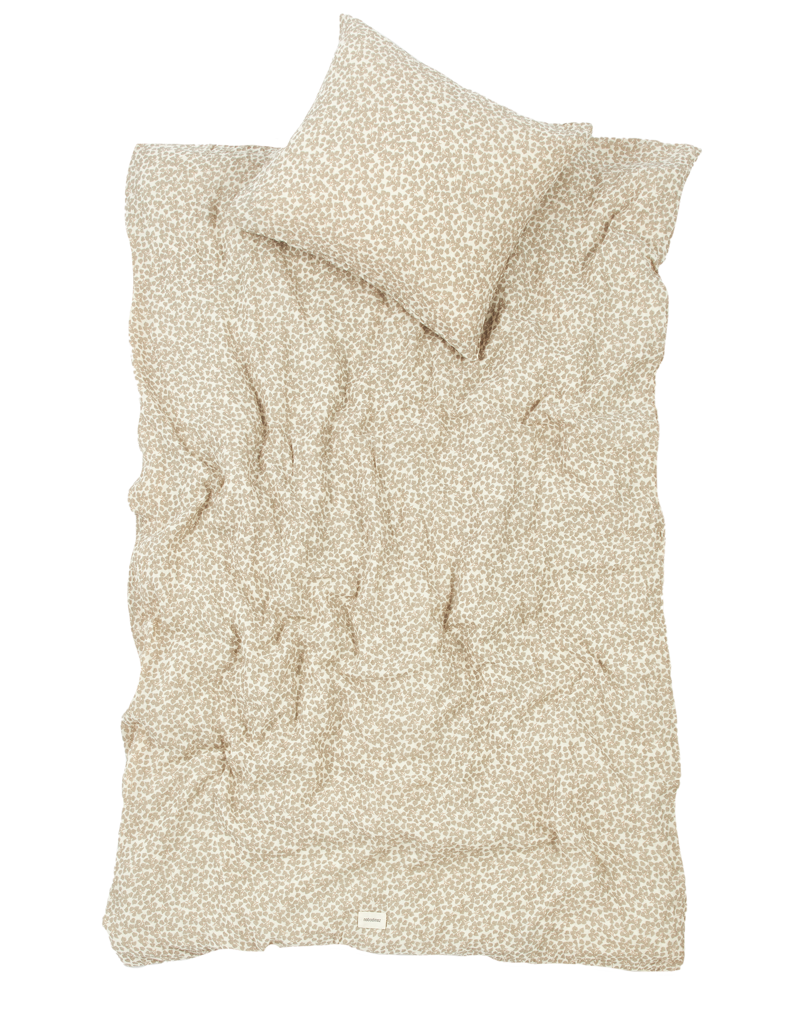 Parure de lit enfant wabi-sabi en double gaze de coton lavé | Vert