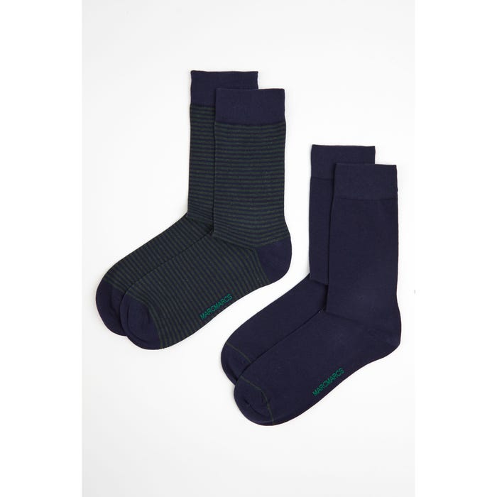 Marcmarcs-2-pack sokken gestreept - MarcMarcs
