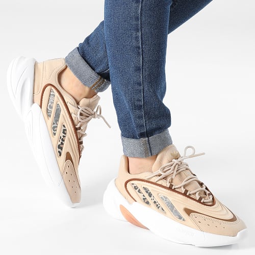 Baskets Femme Ozelio W GY9554 Beige Gold Metallic