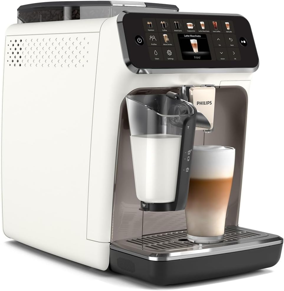 PHILIPS 5500 EP5545/70 automatic espresso machine, 1.8 l, 15 bar, White