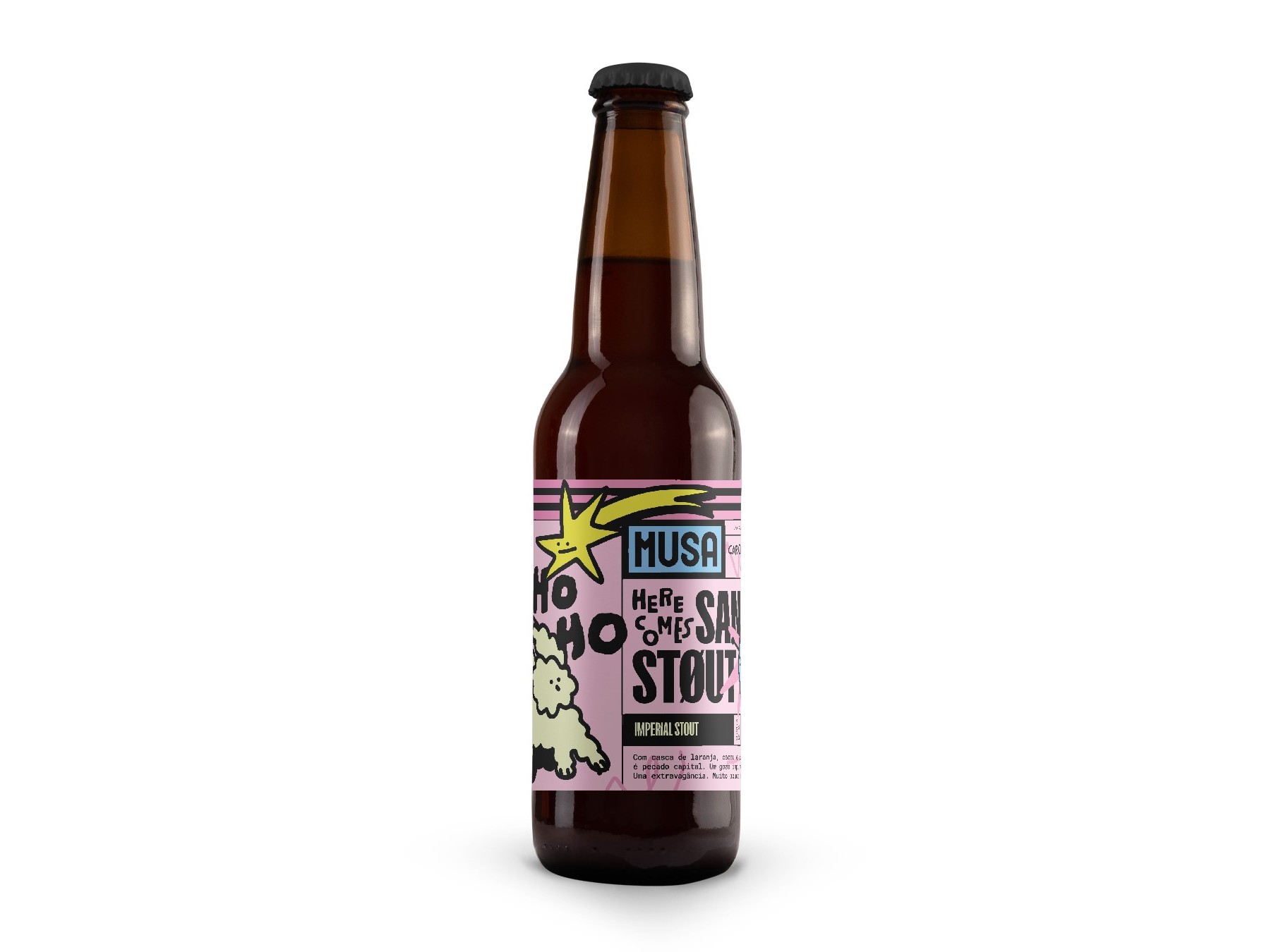 CERVEJA ARTESANAL MUSA SANTA STOUT 0.33L