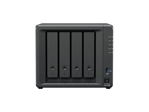 Synology Disk Station DS423  - NAS-server - 4 bays - SATA 6Gb/s - RAID 0, 1, 5, 6, 10, JBOD - RAM 2 GB - Gigabit Ethernet - iSCSI support