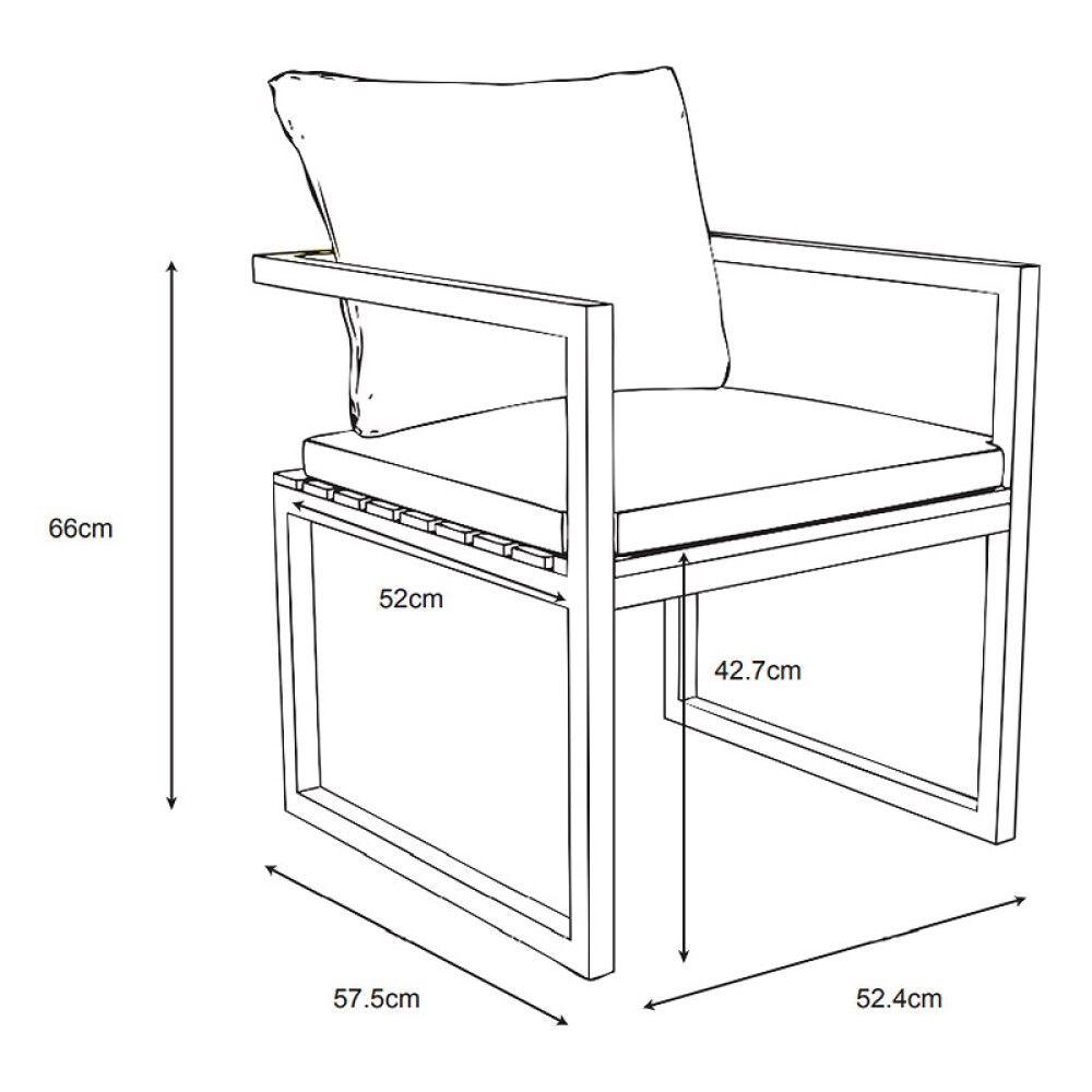 LOUNGESTOL SENSUM EKSJÖ SORT TEAK 2STK