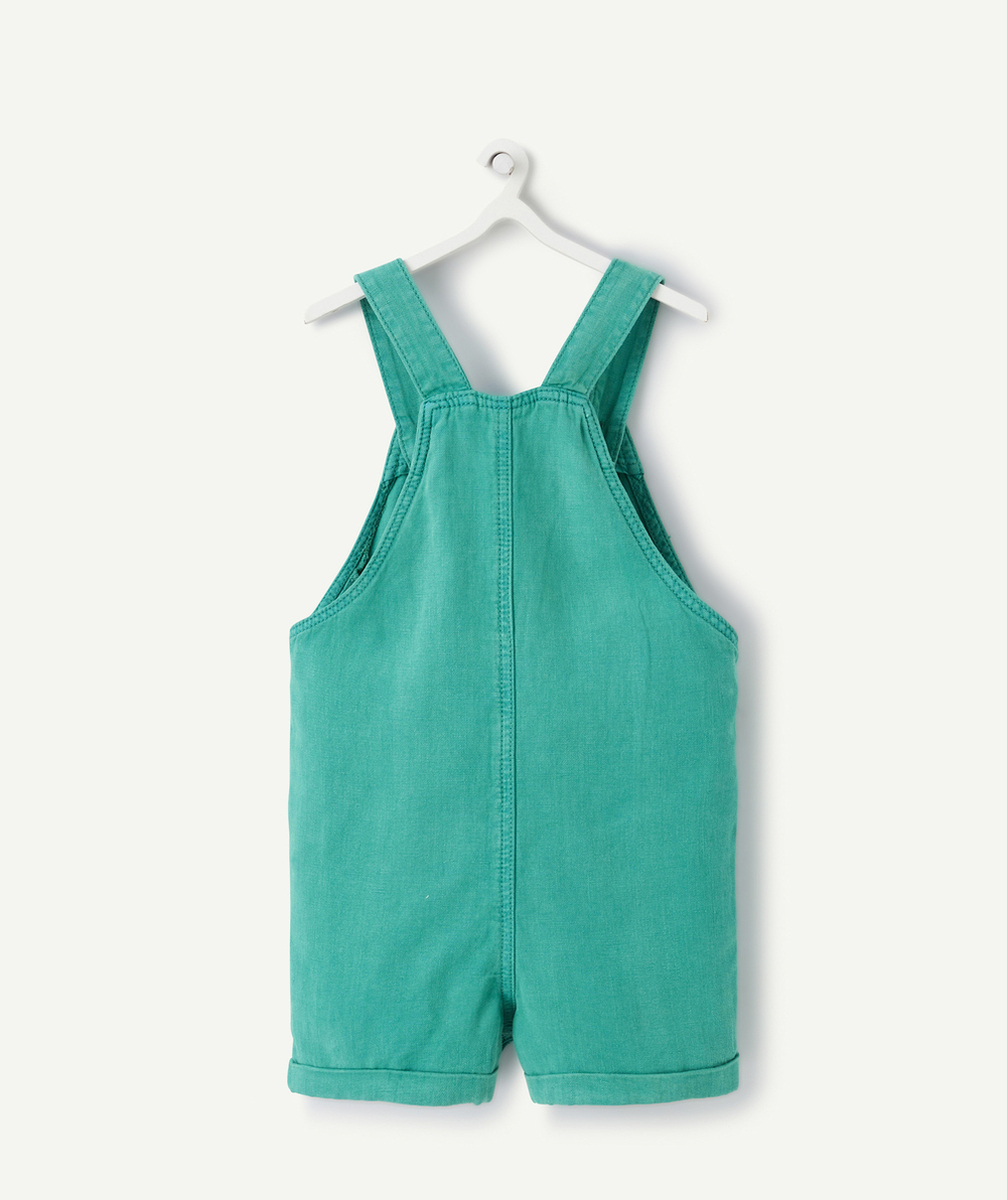 SALOPETTE FLUIDE BÉBÉ GARÇON VERT CANARD