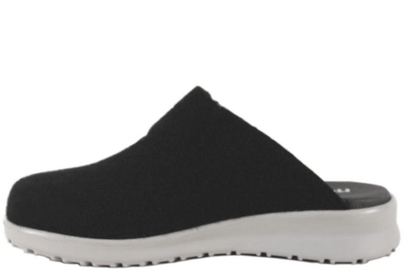 NEW FEET SORT ULDFILT HJEMMESKO UDEN BAGKAPPE