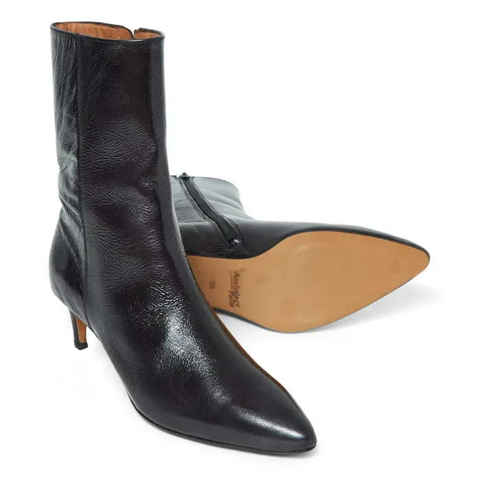 Anthology Paris Bottines Maggi Vernis | Noir