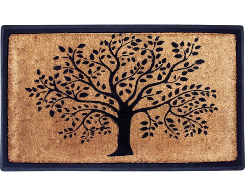 Rubberen/kokosmat boom 45x75 cm