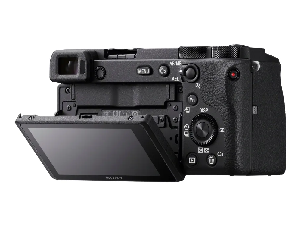 Sony a6600 ILCE-6600M - Digitalkamera - spejlløst - 24.2 MP - APS-C - 4K / 30 fps - 7.5x optisk zoom E 18-135 mm OSS-objektiv - Wi-Fi, NFC, Bluetooth - sort