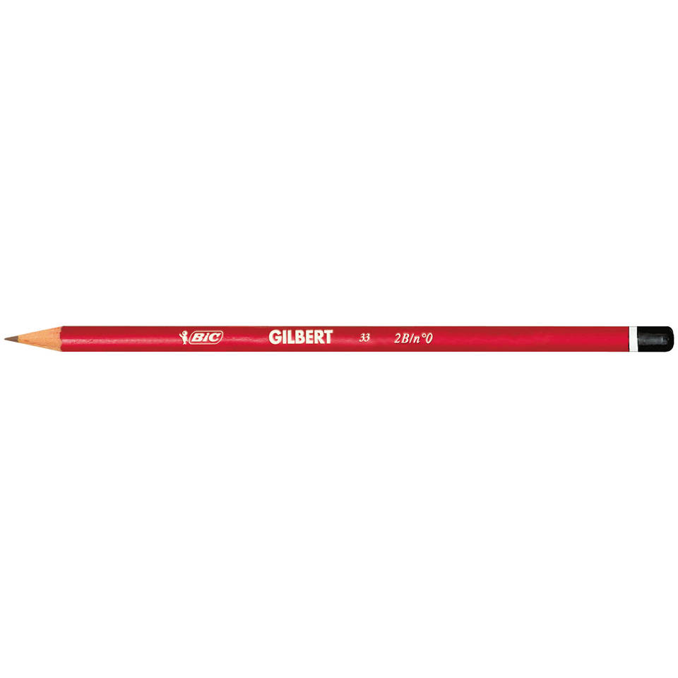 BIC Gilbert HB potloden + 3 BIC Mini Fun gummen - 10 stuks