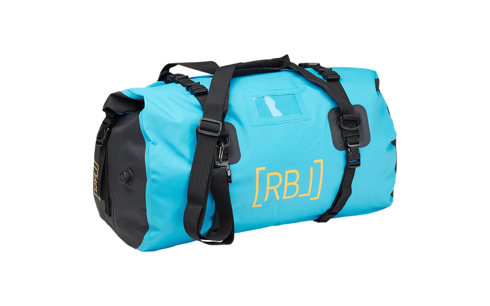 Rebel Outdoor Duffelbag / Wochenendtasche wasserdicht mit Roll-Top Verschluss 40 Liter blau