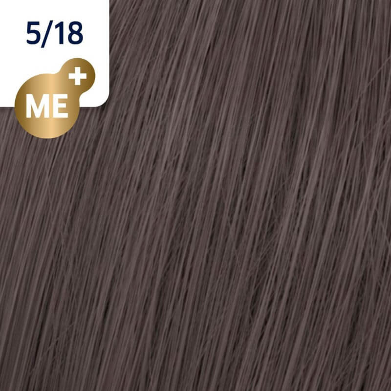 Coloration Koleston Perfect ME+ 5/18 chatain clair cendré perlé Wella 60ML
