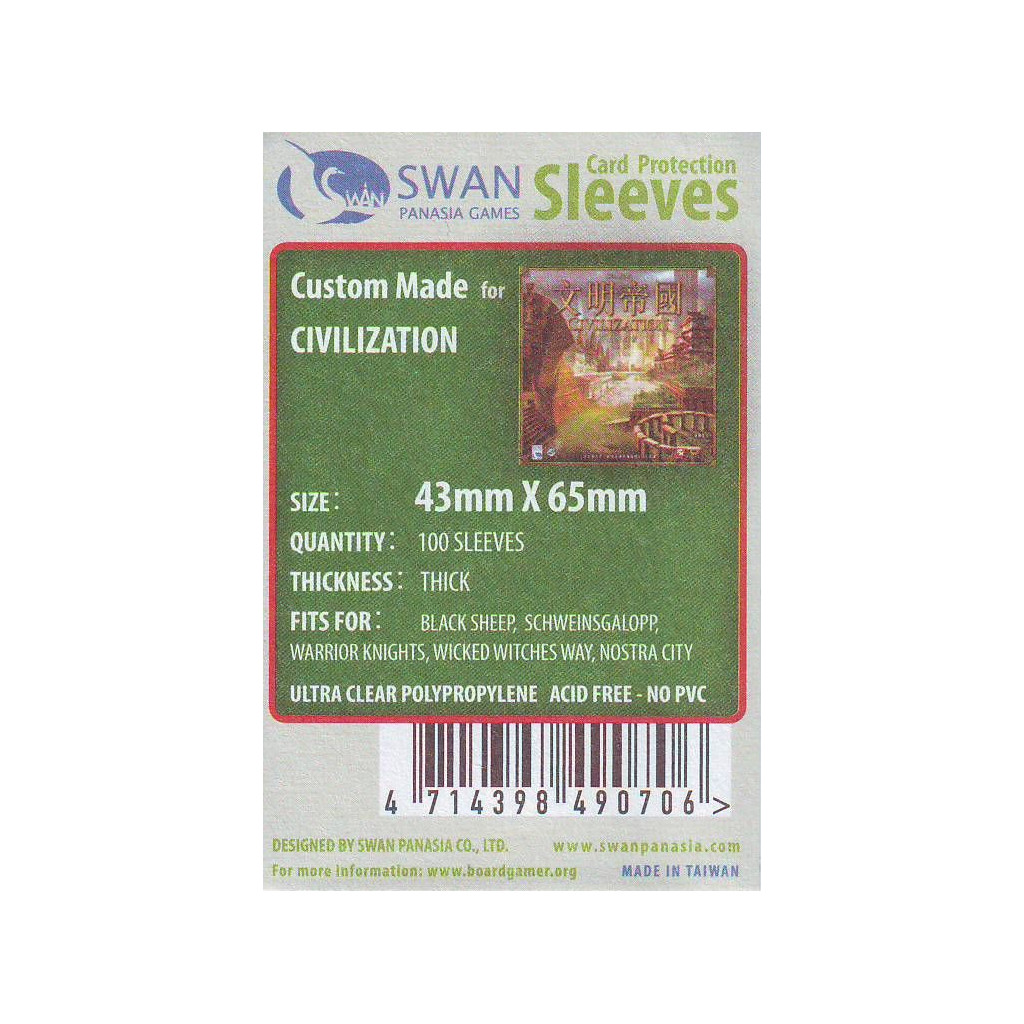 Swan Panasia - Card Sleeves Premium - 43x65mm - 100p