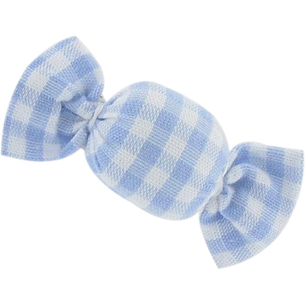Petite Barrette Mini Bonbon Vichy Ciel