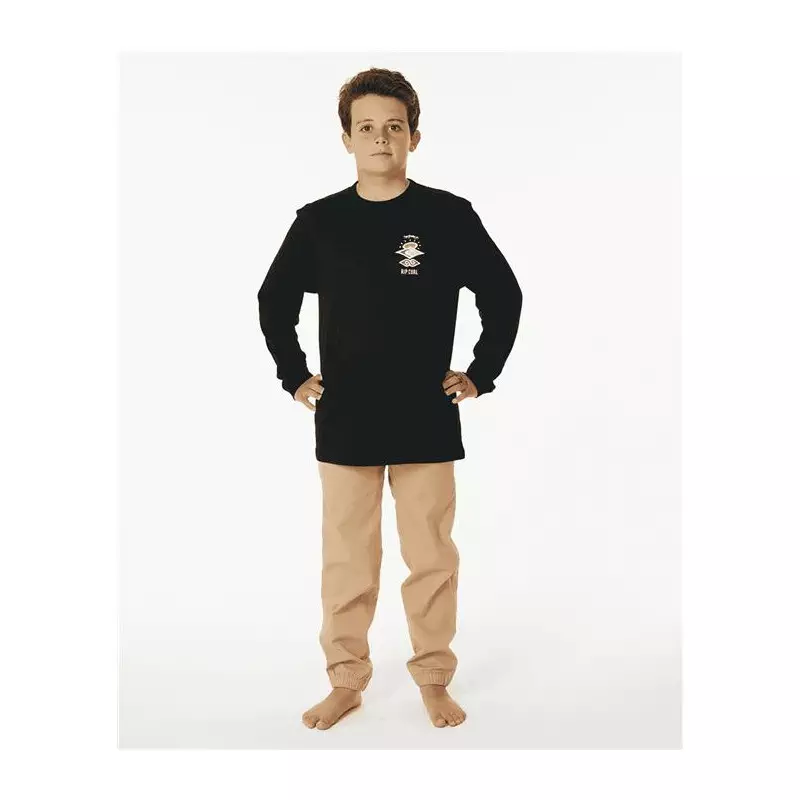 Teeshirt junior RIPCURL Search Icon L/S Tee -Boy Black