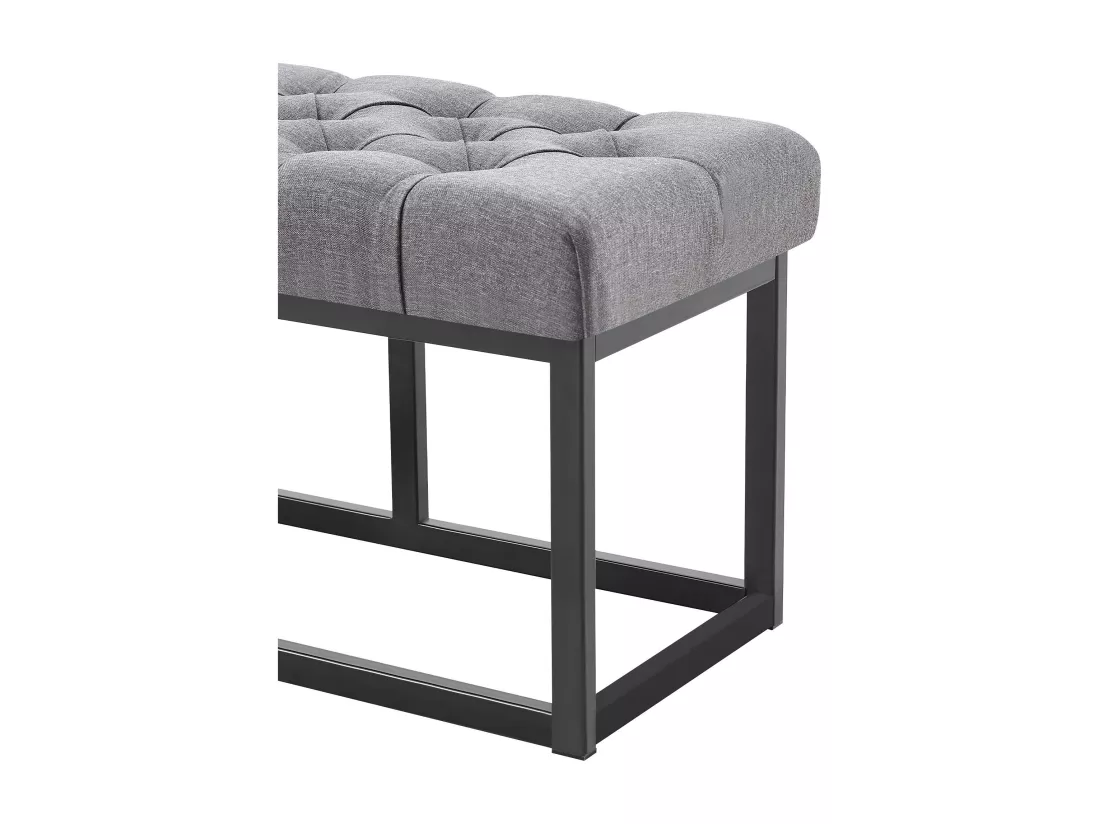 Banquette - Tissu - Gris foncé - Amun