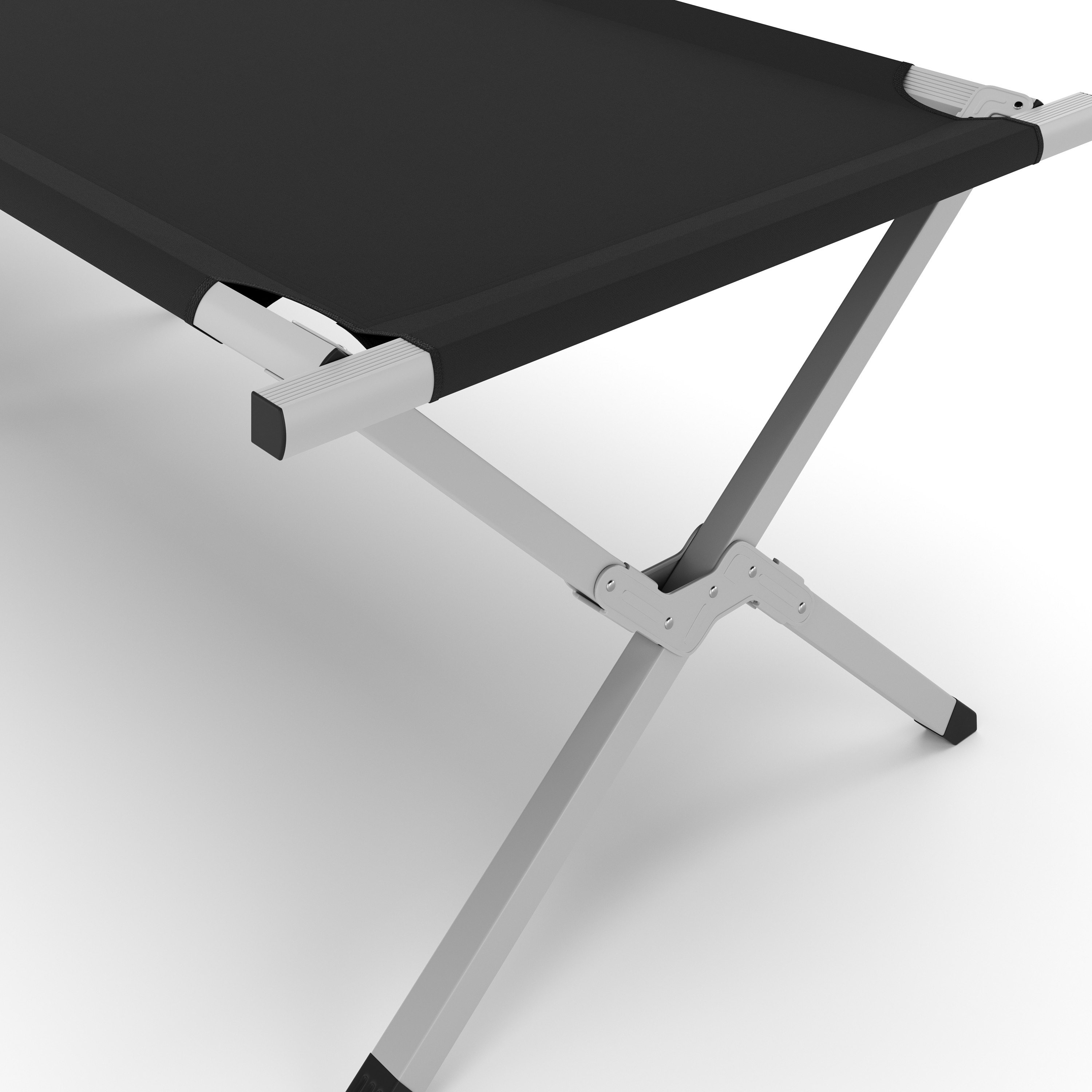 Campingbett klappbar ZEEK 210 x 72 x 45 cm schwarz