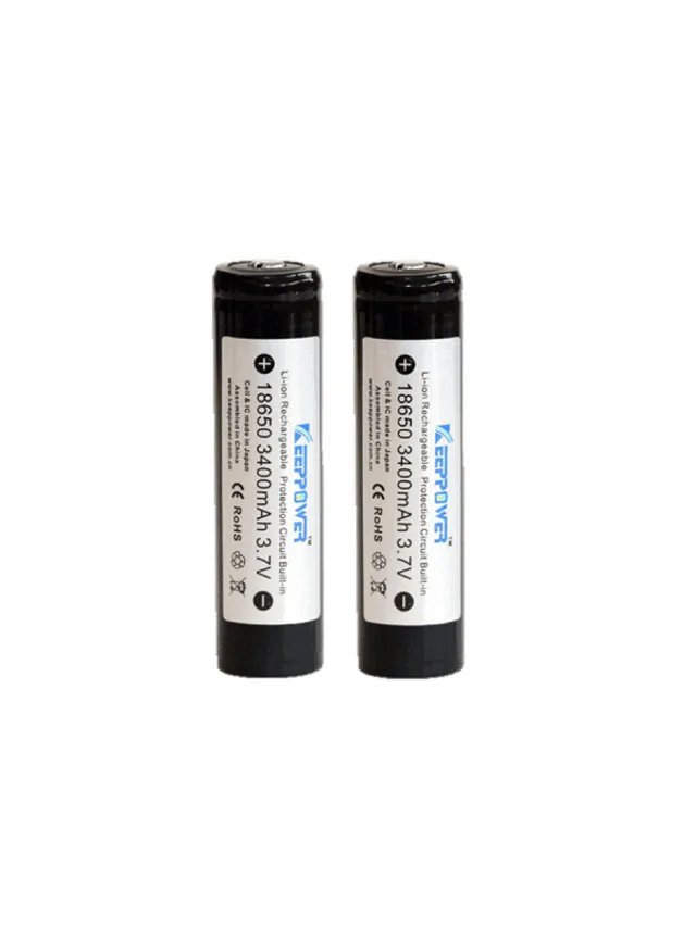 Tracker Keeppower Batteri 18650 3500 Mah Li-Ion (2 Stk) Black