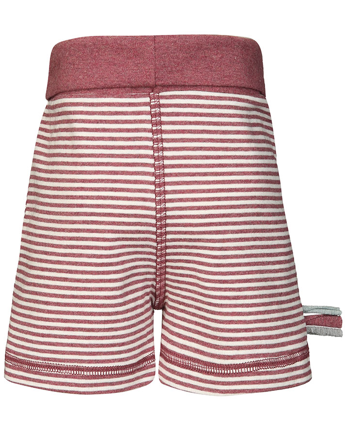 Schlupf-Shorts RAHMI gestreift in bordeaux melange