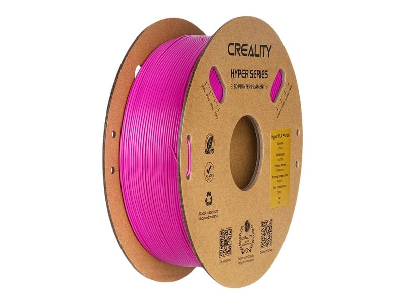 Creality Filament PLA Hyper, Magenta, 1.75 mm, 1 kg Hochwertiges 1.75 mm PLA Hyper Filament für 3D Drucker