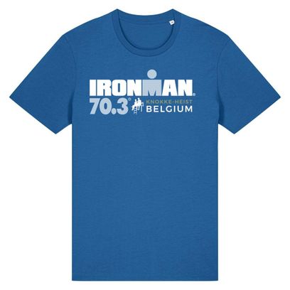T-Shirt Manches Courtes Ironman 70.3 Belgium Bleu Royal Homme