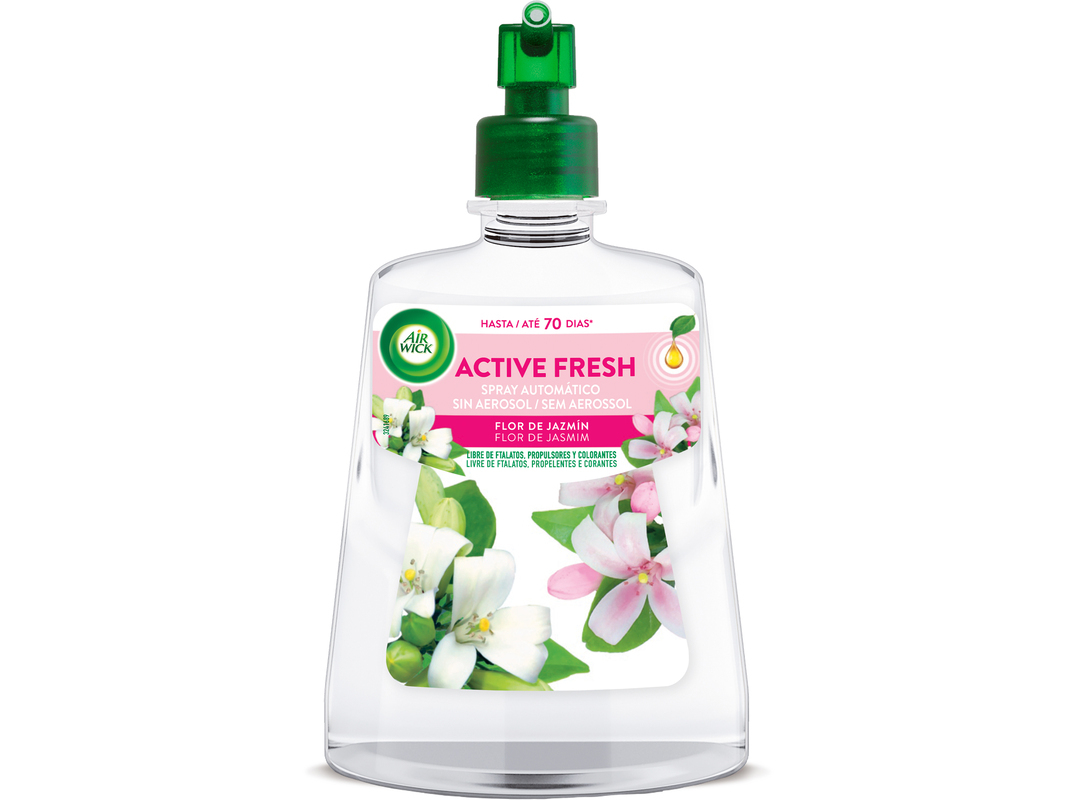 AMBIENTADOR RECARGA AIR WICK ACTIVE FRESH JASMIM 224 ML