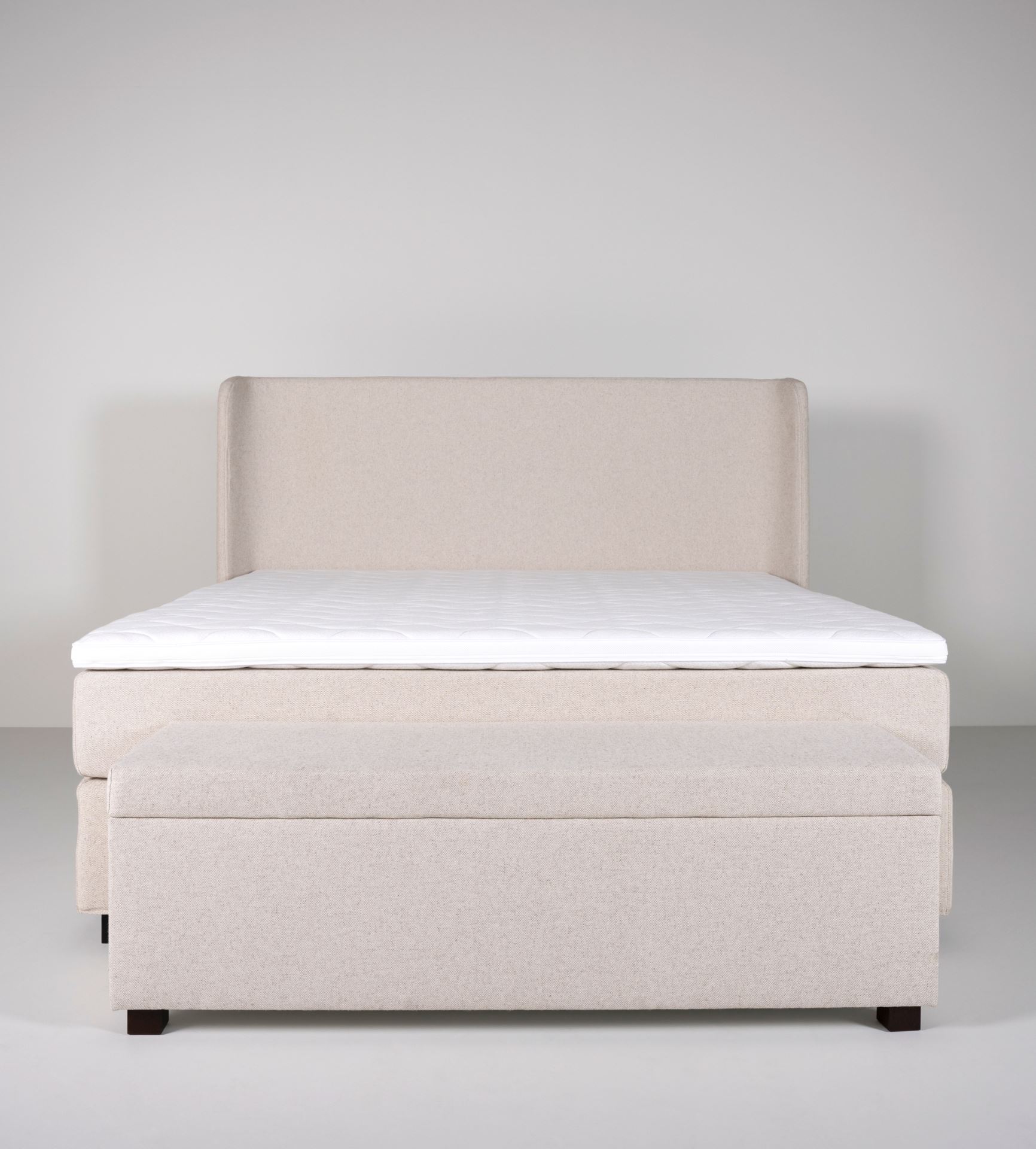 Sengebenk multi svart - 145x46x47 cm